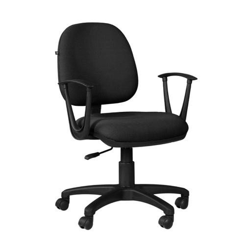 [7623] SILLA SEMI EJECUTIVA KWF005/COLOR NEGRO