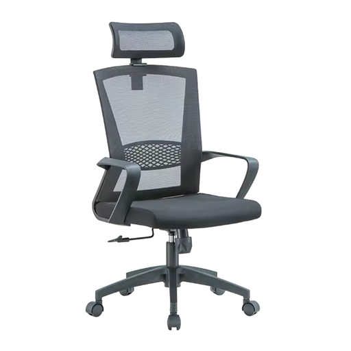 [7612] SILLA SEMI EJECUTIVA CALVIN C36/COLOR NEGRO