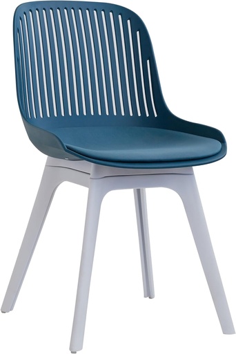 [757657] SILLA KEN #2 VERDE OSCURO PATAS BLANCAS Y COJIN