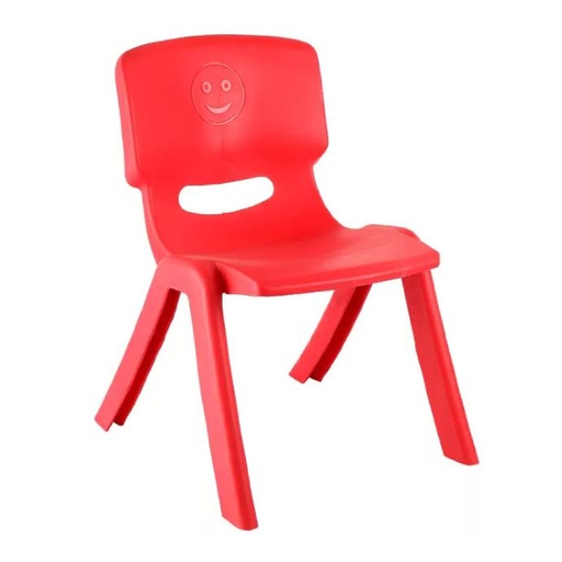 [68879] SILLA KINDER PLASTICA COLOR ROJO