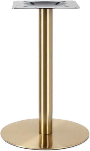 [5876] BASE PARA MESA DE 1 PATA 1017 DORADA REDONDA