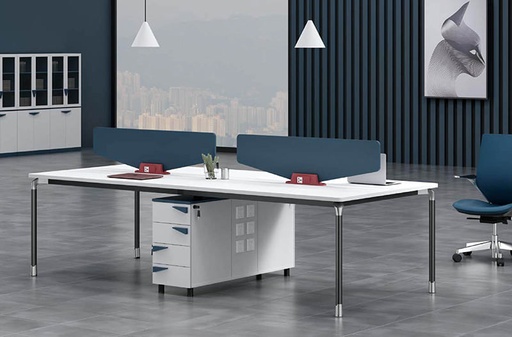 [230833] WORKSTATION DE 4/P MODELO MITCHEL (WS23083) (2.40x1.20x0.75M)