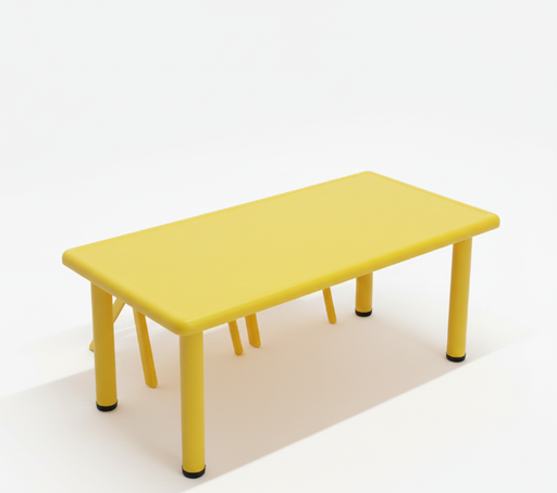 [902010] MESA KINDER PLASTICA 24X36 ALTURA AJUSTABLE MAXIMO 24”COLOR AMARILLA