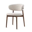 SILLA ALICE - MADERA CAFÉ Y COJINES BEIGE