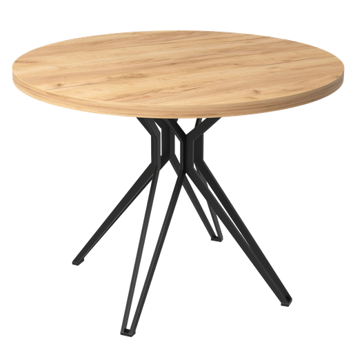 [DT-2029] MESA HERMAN COMEDOR 1.00M  TOP MELAMINA CAFÉ