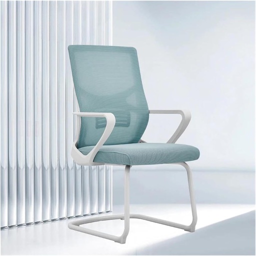 [C72] SILLA DE ESPERA D240 BLANCA CON AZUL