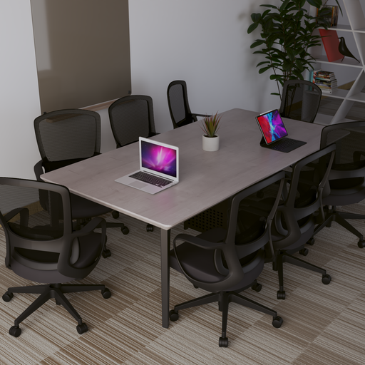 [ODFC05] MESA DE CONFERENCIA MODELO KARL 8-10P (MADERA CLARO)