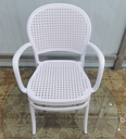 SILLA CROSS BLANCA COMEDOR CON BRAZOS