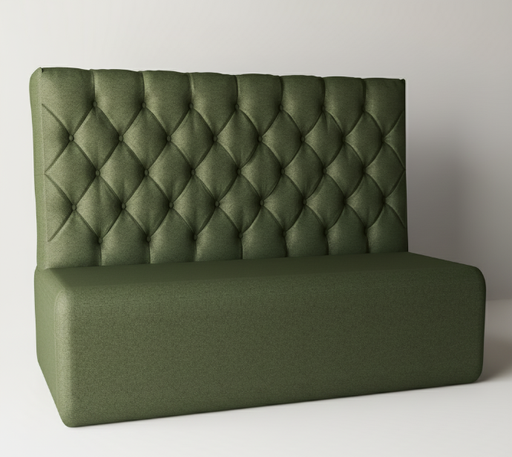 [10231] BANCA TAPIZADA CAPITONEADA SOLO RESPALDO POR METRO GAMA A