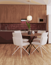 SILLA COMEDOR EVE BEIGE Y BLANCO （50x59x89CM）