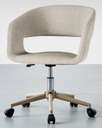 SILLA DE OFICINA HOLLY BEIGE(52x58x73/81x41/52CM)
