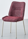 SILLA COMEDOR OWEN ROJO(50x58x87x49CM)