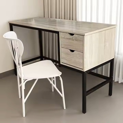 [FG-1953B] ESCRITORIO DE OFICINA ODIN ROBLE BLANCO (100x48x76CM)
