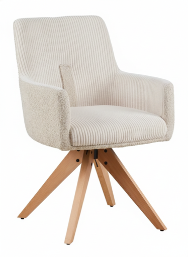 [DC-23161] SILLA COMEDOR MUSE BEIGE (59*63*85CM)