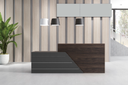 RECEPCION COLOR  CAFÉ Y GRIS (140*60*105CM)