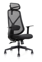 SILLA DE OFICINA EJECUTIVA NOLAN 6243A CON CABECERA (RESPALDO NEGRO, ASIENTO NEGRO)