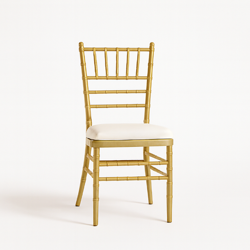 [JNCC02] SILLA TIFFANY COLOR DORADO CON COJÍN