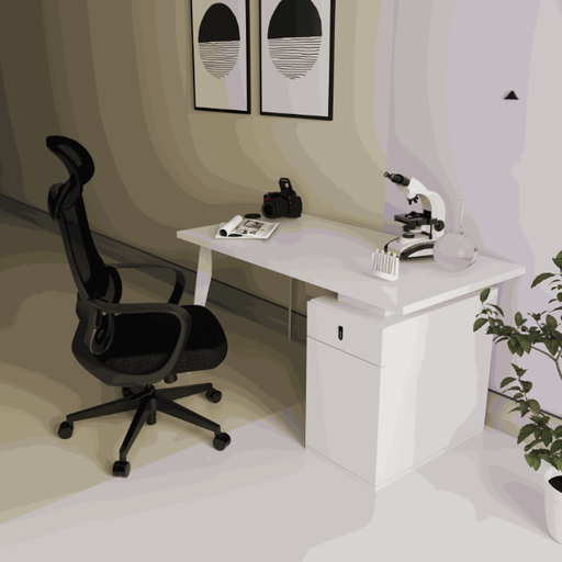 [ODFC08-B] ESCRITORIO SM110 DE 24X48 COLOR BLANCO