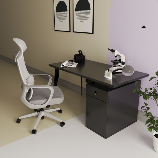[ODFC08-N] ESCRITORIO SM110 DE 24X48 COLOR NEGRO