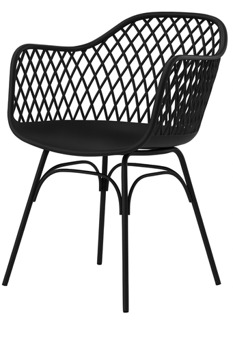 [78136-N] SILLA OSLO COMEDOR - COLOR NEGRO ((60*59*84CM))