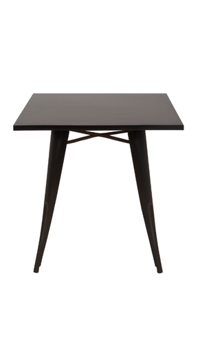 [FY026-6] MESA COMEDOR MILAN 24"x24" TOP METAL Y BASE METALICA