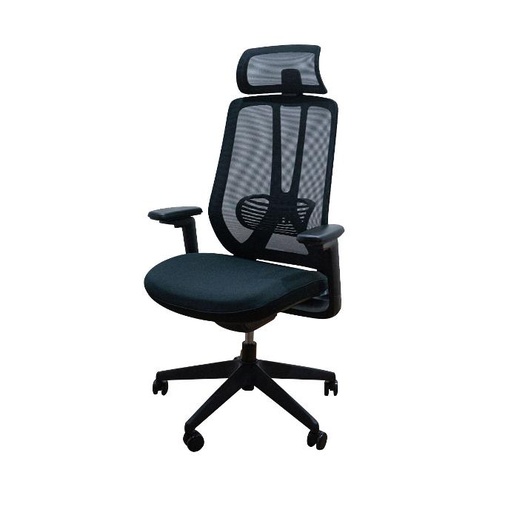 [10140] SILLA DE OFICINA SEMI EJECUTIVA COOPER (MG-WB-013-A1-BK (NEGRA) (HF073)