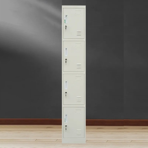 [10161] LOCKER DE 4 ESPACIOS 1*4 BEIGE (71*12*14)(4Doors)