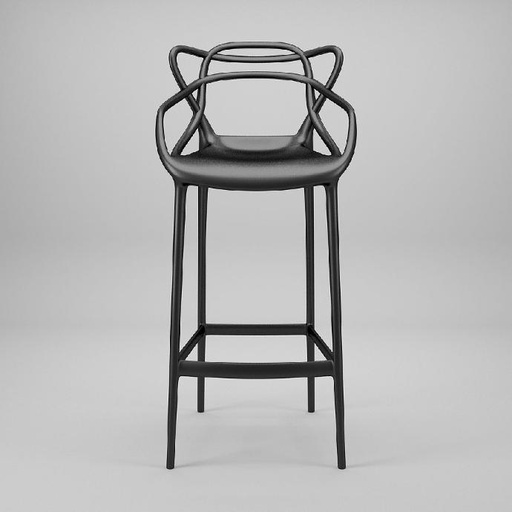 [542345] SILLA HERMES BAR COLOR NEGRO