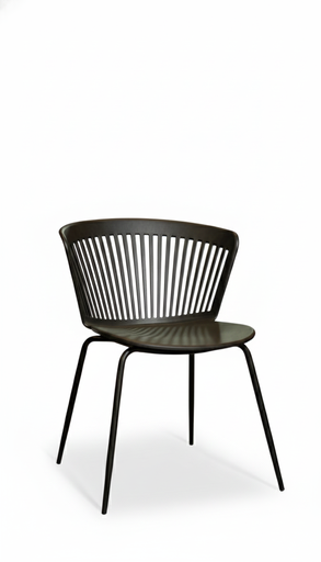 [DC-355-2PU] SILLA COLLINS #1 NEGRA COMEDOR (PS-801-3)