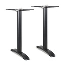 BASE PARA MESA DOBLE PATA HIERRO NEGRO 1001 (LARGO DE BASE 23)"