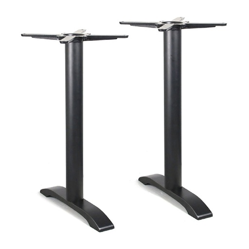 [409070] BASE PARA MESA DOBLE PATA HIERRO NEGRO 1001 (LARGO DE BASE 23)"
