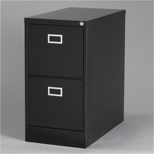 [010202] ARCHIVO METALICO DE 02-GAVETAS NEGRO (18*24.5*29)