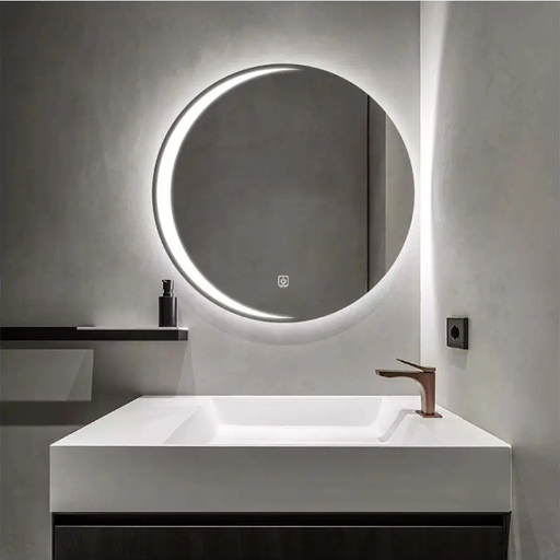 [232311] ESPEJO LED MEDIA LUNA REDONDO DE 60CM