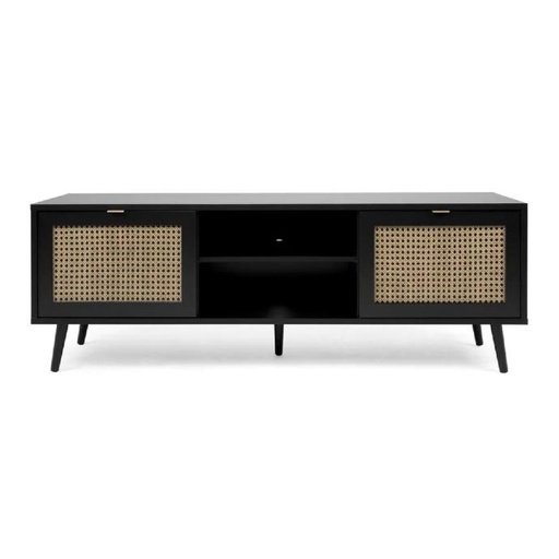 [515110] MODULO DE TV EVANS (YCJY21378-2) NEGRO 60x16x21a pulg