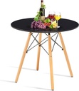 MESA HOPE DE 30" REDONDA/COLOR NEGRO